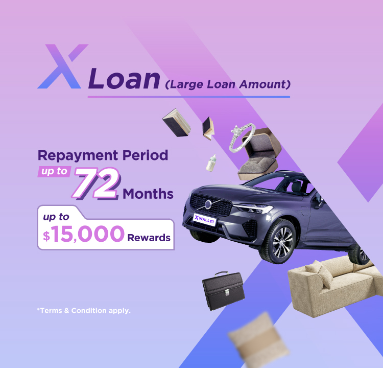 【X Wallet New Welcome Rewards】Get total up to $15,000 Reward Offer for X Loan / X Debt Consolidation Loan